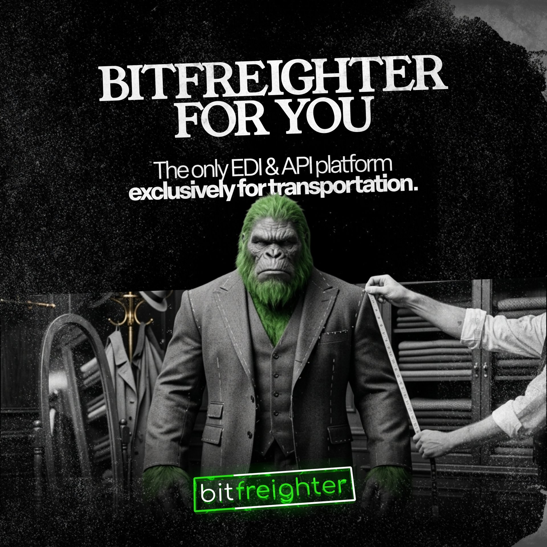 Big Freighto in situ, campaign graphic
